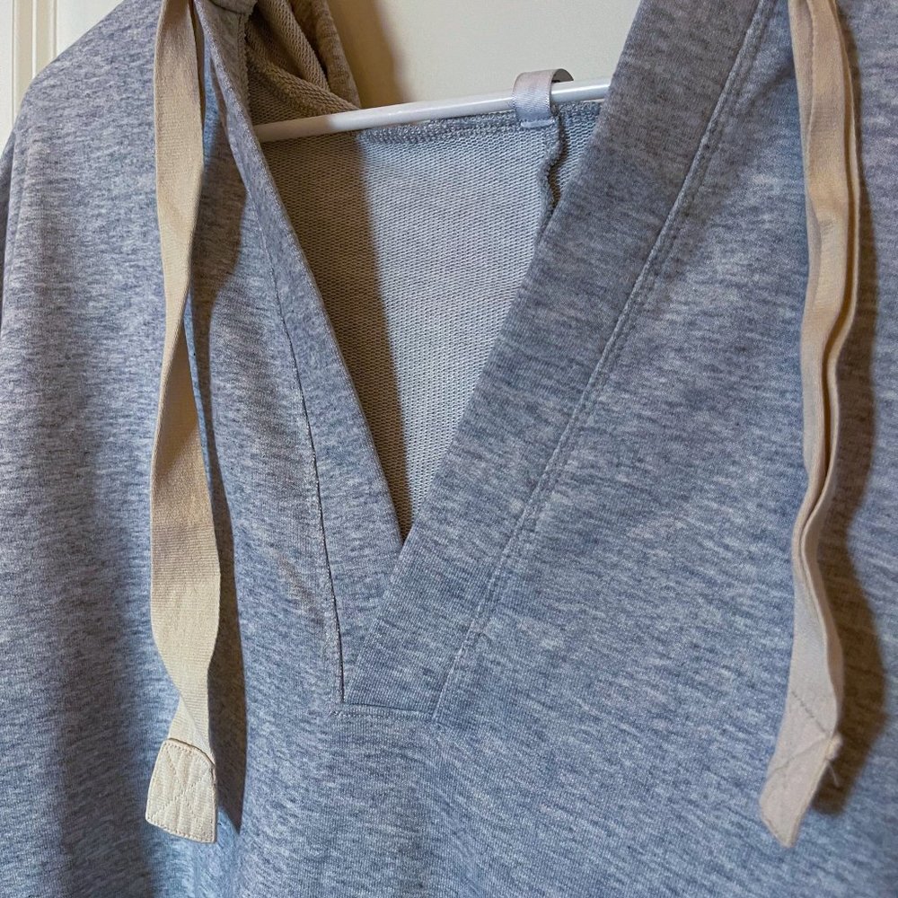 Fabletics Grey Hoodie with Ribbon detail